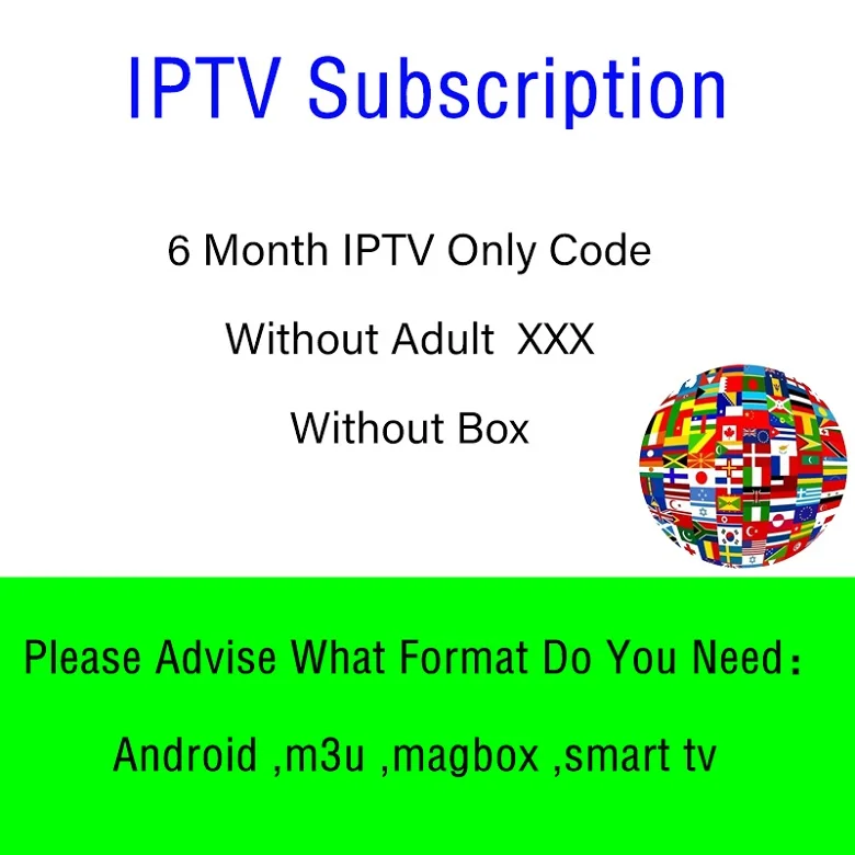 6 month iptv 1 год IPTV подписка m3u арабский Израиль albania bulgaria Малайзия Польша Чешский EX-YU латино Африка Бразилия 13000+ каналы - Цвет: 6 month iptv