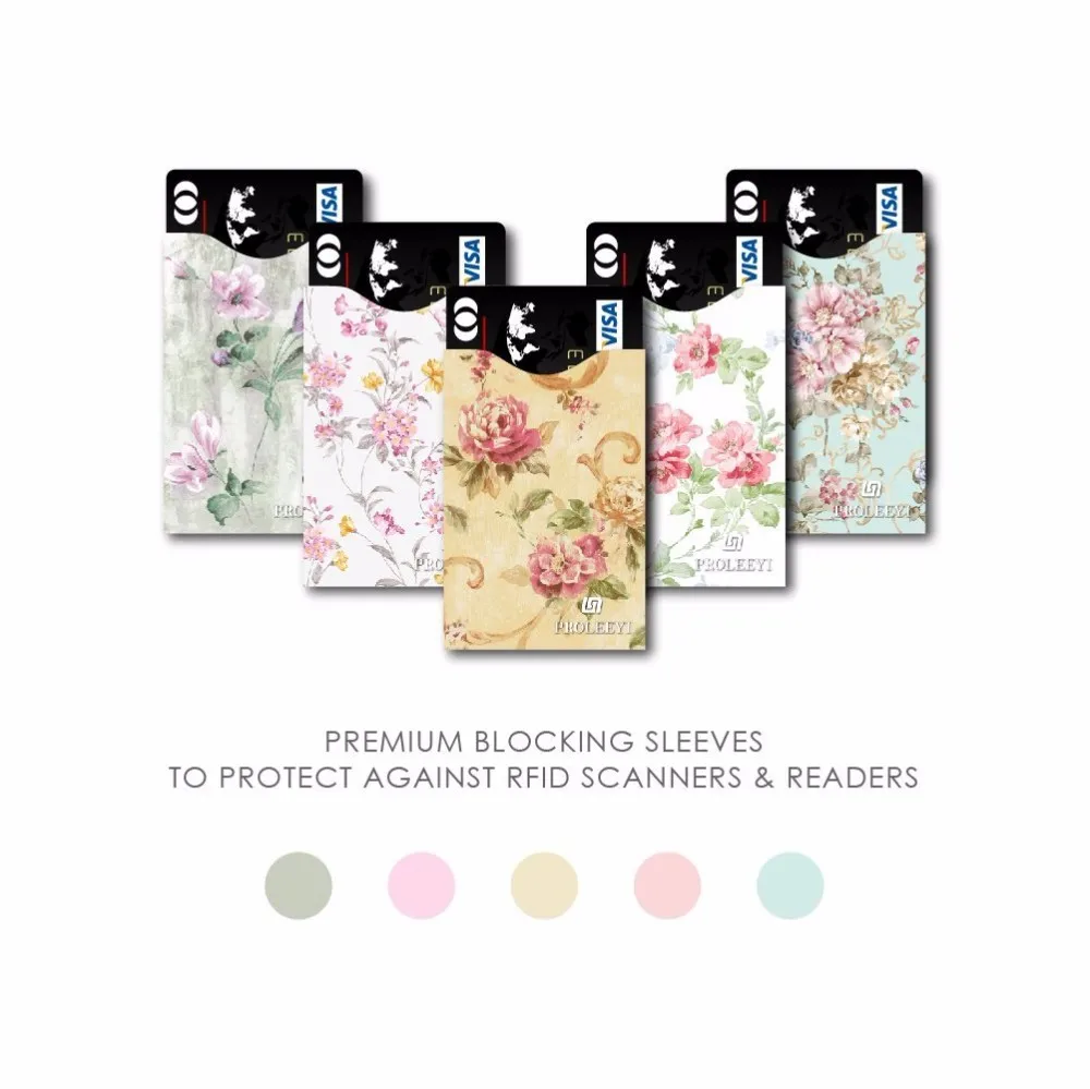 Втулки с защитой от сканирования блокировка RFID для безопасности кредитных