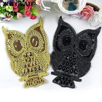 1pc owl sequined rope sew on patches for clothing ethnic applique embroidery sticker t shirt diy supplies