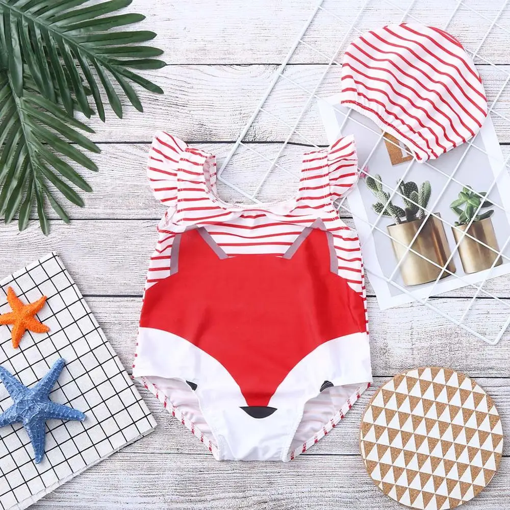 Новинка 2019 Модный Купальник для малышей детей мультяшный девочек купальник