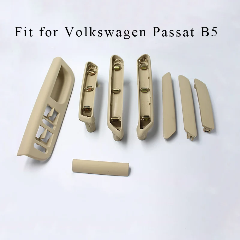 1 компл. Автомобильные чехлы для VW Passat B5 B5.5 Volkswagen Jetta Bora Golf 4 MK4 Кнопка стеклоподъемника панель дверная ручка LHD аксессуары - Цвет: 1 set beige A