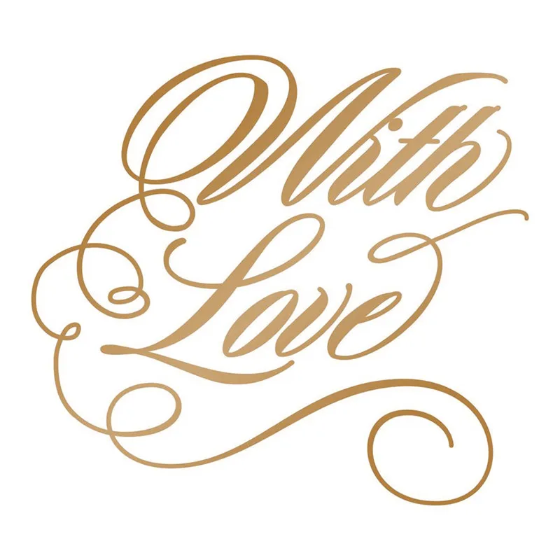 YaMinSanNiO с надписью Love металлические резные штампы новые для скрапбукинга и