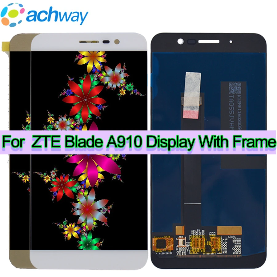 ЖК дисплей ZTE Blade A910 экран 5 дюйма кодирующий преобразователь сенсорного экрана в