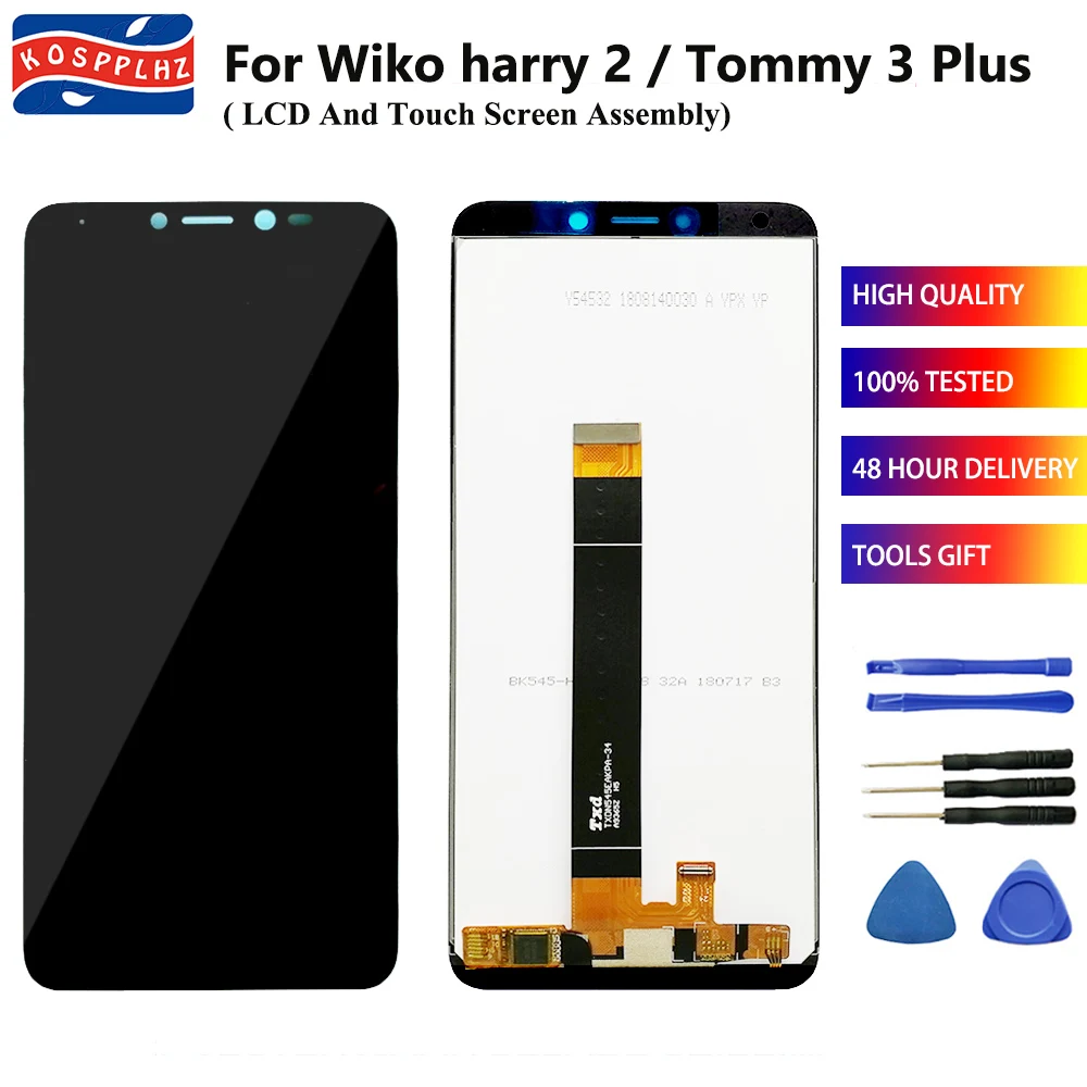 ЖК-дисплей 5 2 дюйма для wiko harry + сенсорный экран в сборе Wiko harry2 / Tommy 3 plus Tommy3 передний