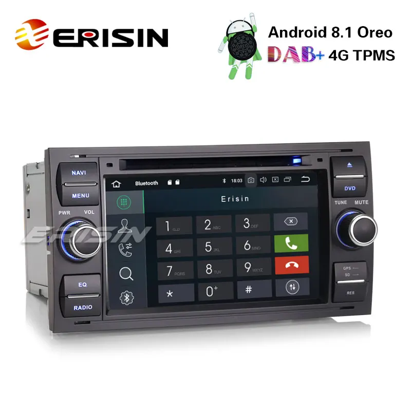 Erisin ES3631FB 7 &quotDAB + Радио Android 8 1 автомобильный стерео gps OBD для Ford транзитный переход