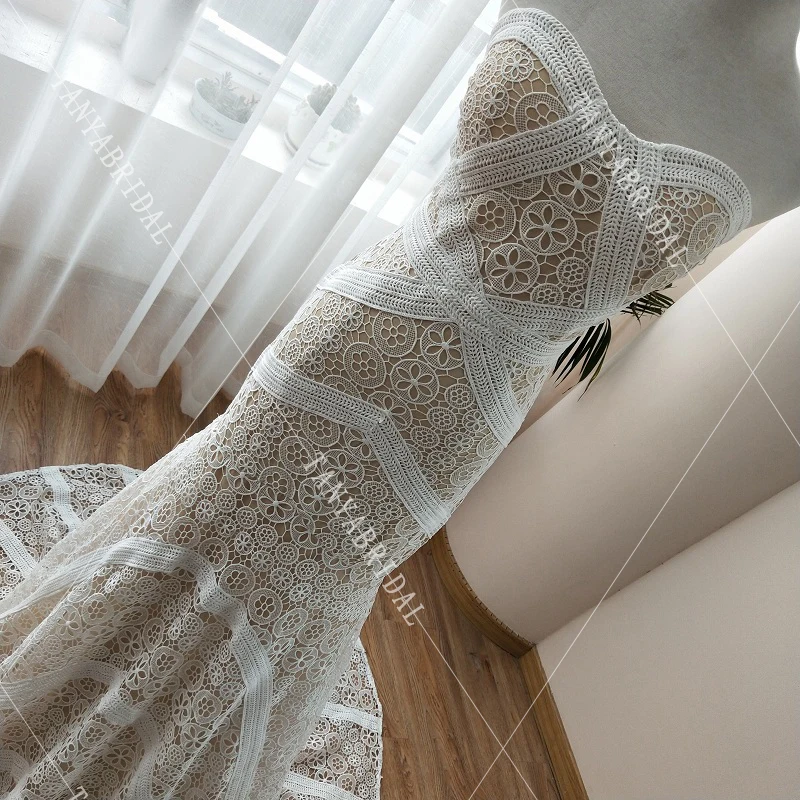 Элегантные Молодежные эстетические Свадебные платья облегающие кружевные