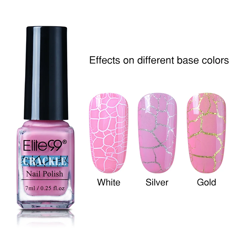 Elite99 Crackle УФ гель лак для ногтей Цвет Vernis Полупостоянный Гель-лак для маникюра верхний слой блеск Гибридный гвоздь Art - Цвет: 7801