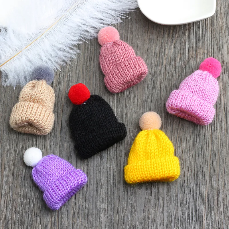 Kpop креативные цветные шапки булавки броши милая вязаная заколка для волос брошь