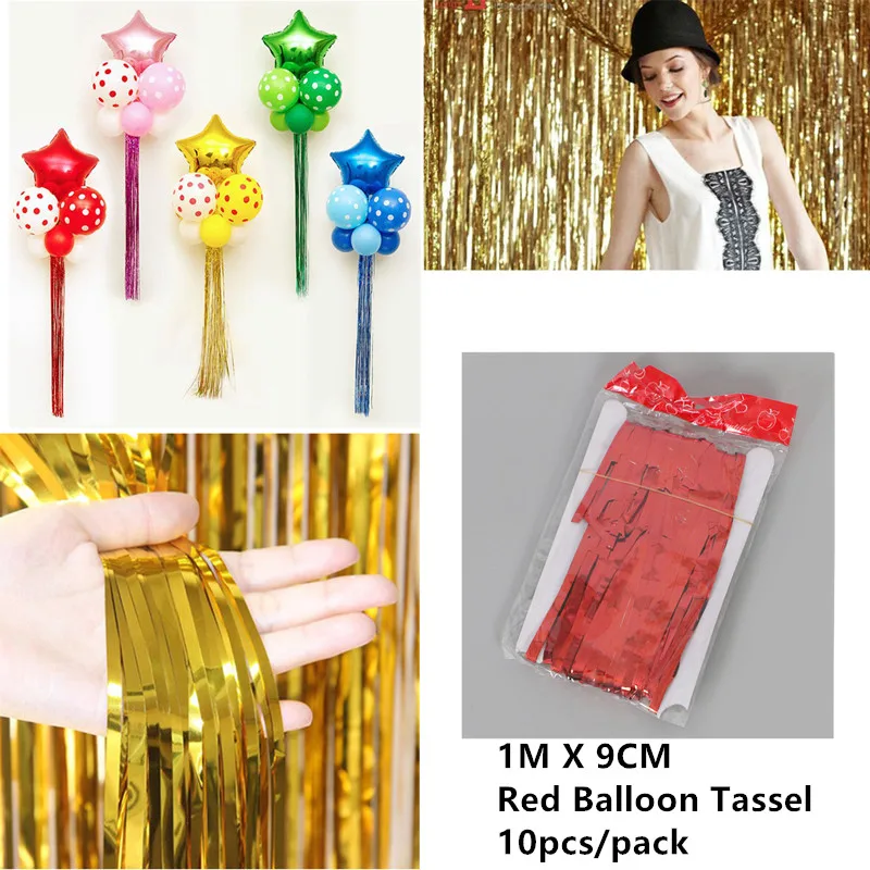 10pcs red Практичный 100 шт. клей для воздушных шаров точечная фольга, латекс воздушный шар фиксация жевательной резинки воздушные шары надувные игрушки Свадебная вечеринка день рождения Декорация - Цвет: 10pcs red