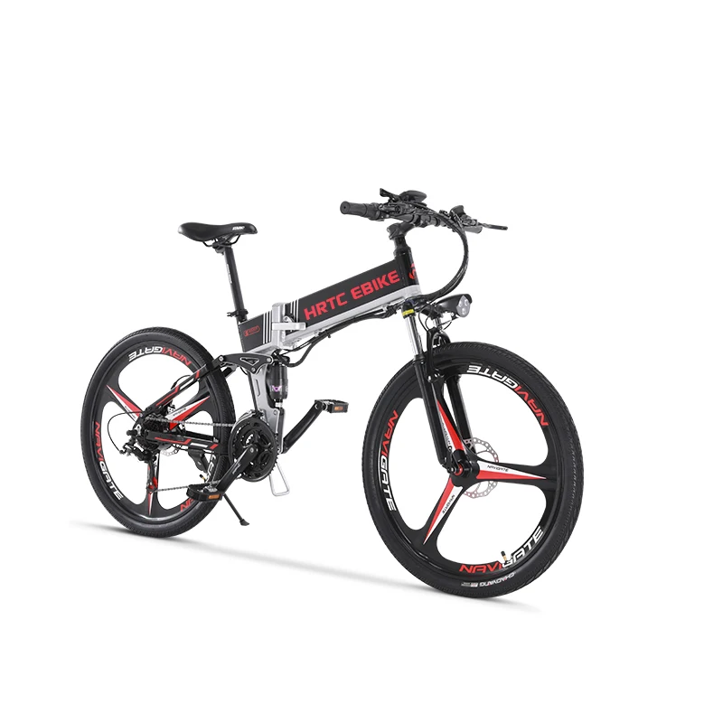 

26inch electric mountain bicycle 48V500W Soft tail electric bike Smart lcd EMTB fold frame lithium battery 35-40km/h ebike