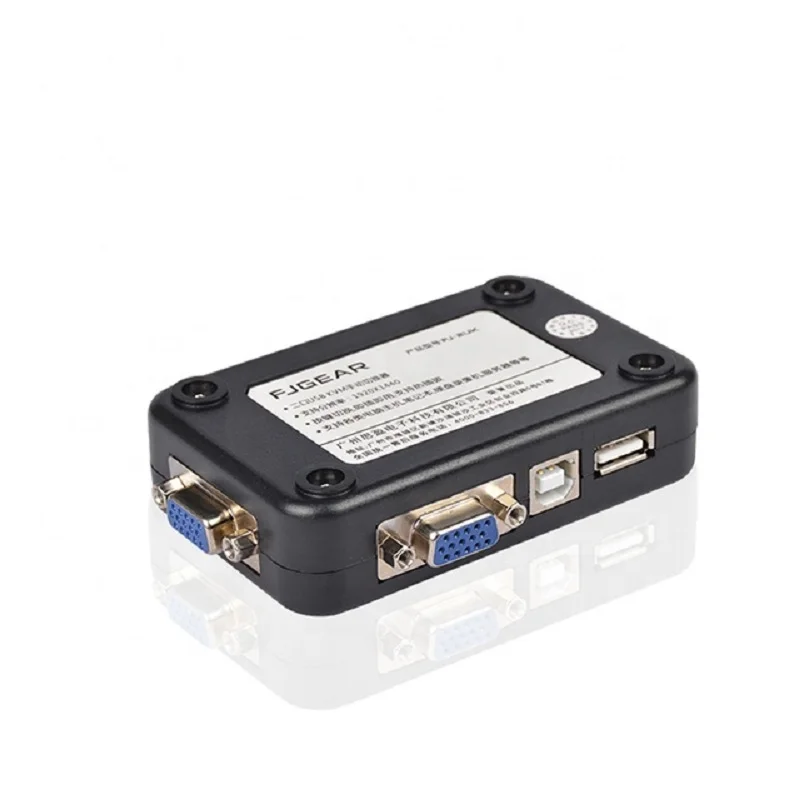 2 порта Usb Kvm переключатель ручной VGA коммутатор хост общий дисплей мышь и