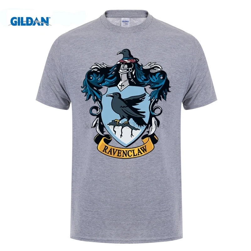 Magic Boy Ravenclaw Crest T Shirt Casual Plus Size T-Shirts Hip Hop Style Tops Tee T-Shirt Short Sleeve Mens | Мужская одежда