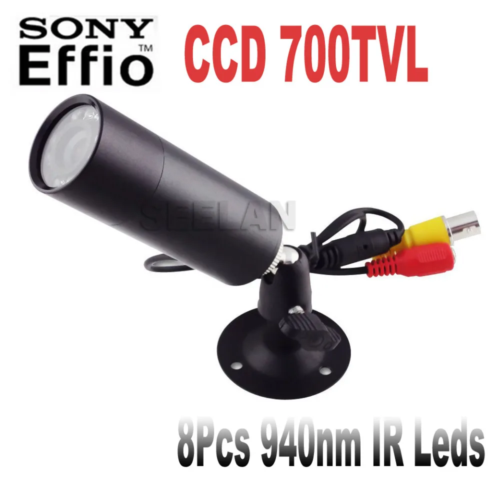 

HQCAM Sony Effio-E 700TVL Mini Bullet Camera Bullet Outdoor Invisible 10pcs IR 940NM 0 lux Night Vision CCTV Camera 4140+810\811