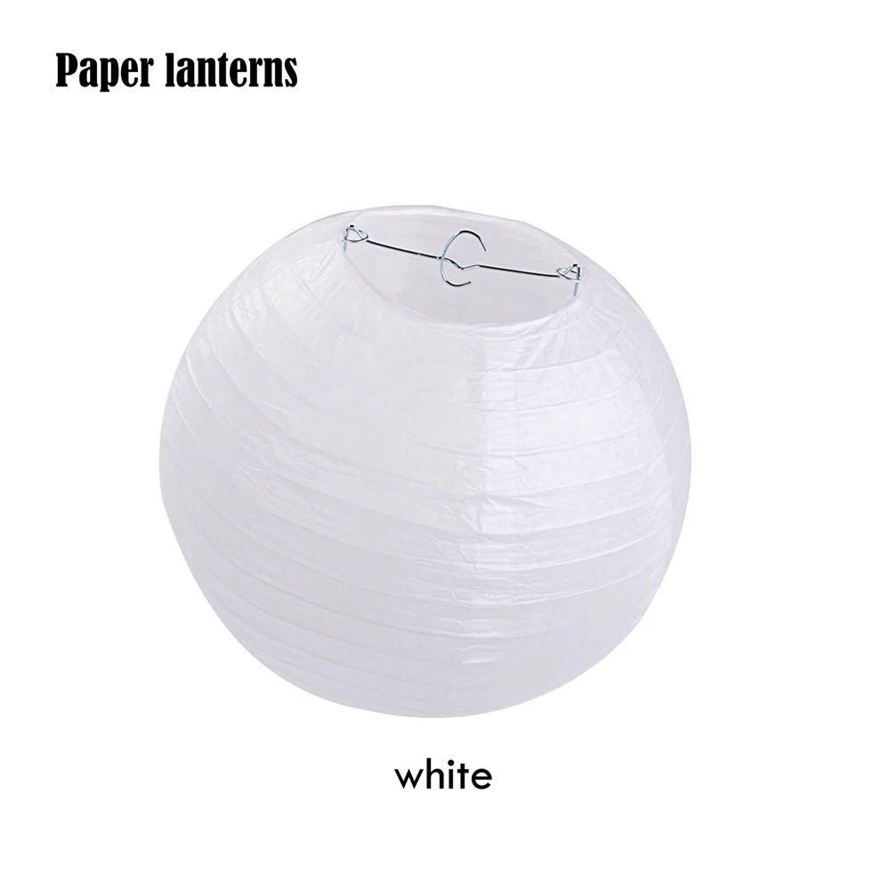 Свадебная вечеринка декоративная белая Круглая Бумажная шаровые фонари