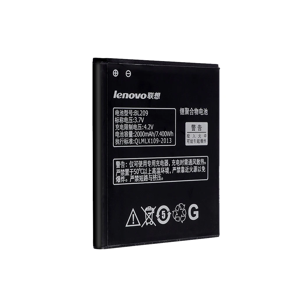 Аккумулятор BL209 для Lenovo A706 A788T A820E A760 A516 A378T A398T 2000 мАч|Аккумуляторы мобильных