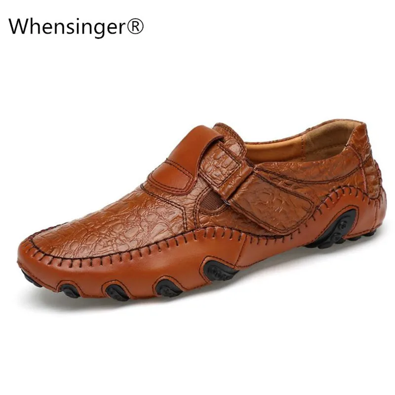 Фото Роскошная повседневная обувь мужские лоферы Мужские туфли из натуральной кожи