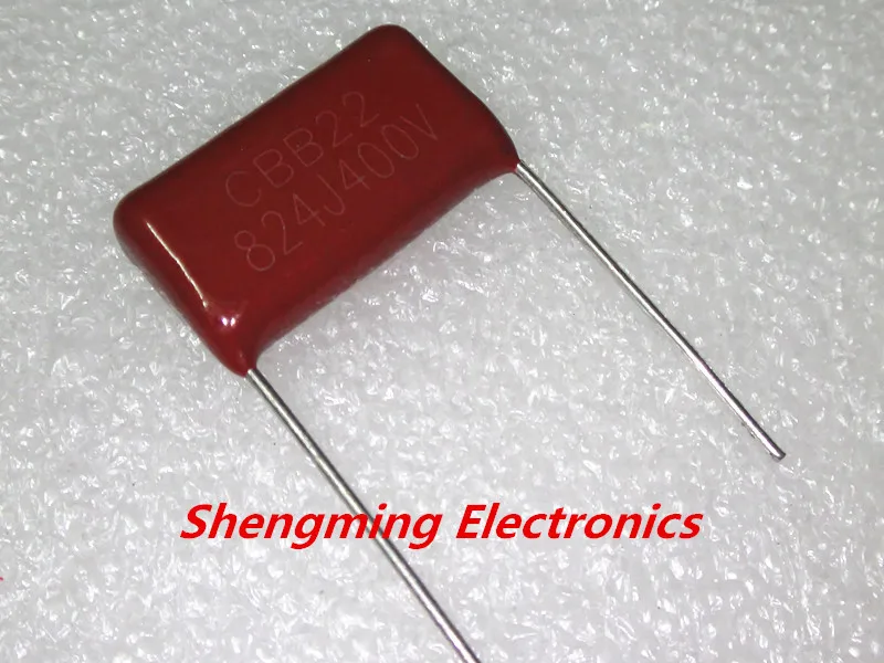 100 шт. Конденсатор CBB 400V 824J 824 820NF 0 82 мкФ P = 20 мм|cbb capacitor|capacitor 400v824j 400v capacitor |