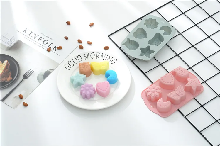 1 шт. формы для выпечки лунный Жук украшение Силиконовая Форма Fondant (сахарная)