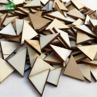 100pcslot 2 31 3cm natural wooden triangle loose beads wholesale price
