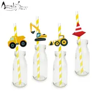 Одноразовые бумажные соломинки Amelyfavor 20 шт.