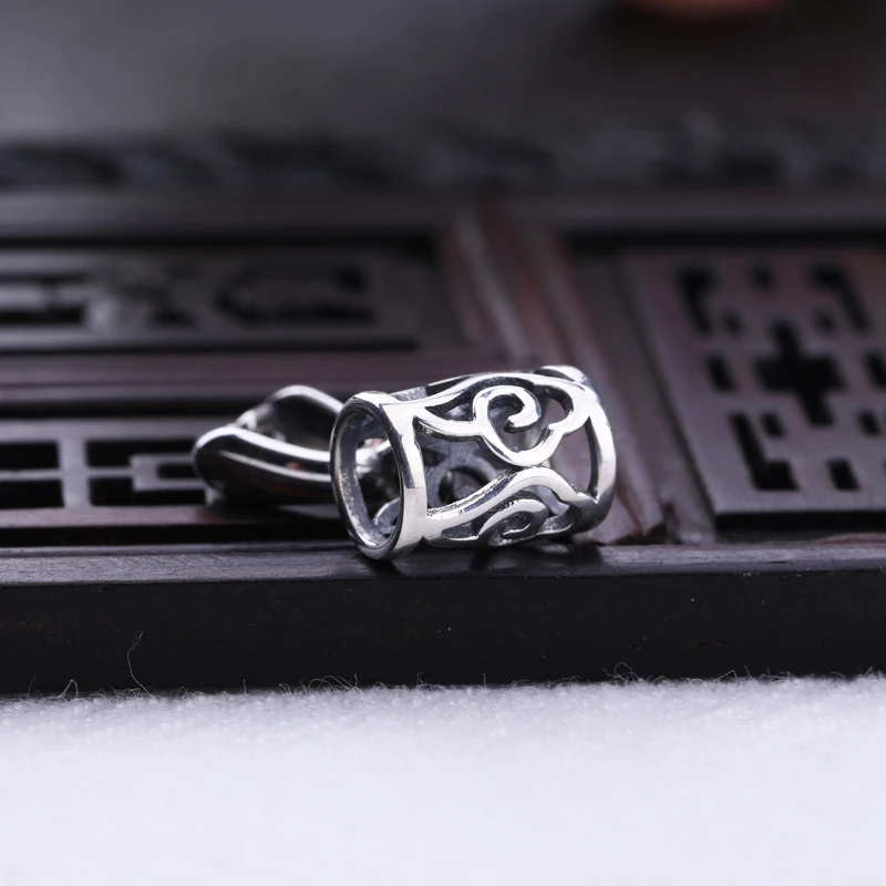 Серебряный зажим S925 пробы подвесная Пряжка серебряная Зажимная пряжка