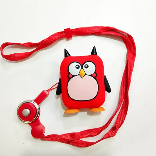 red with strap 1 Милый 3D мультяшный DIY силиконовый чехол для Apple аксессуары для airpods защитный чехол декоративный чехол для наушников Вешалка ремень подарки - Цвет: red with strap 1