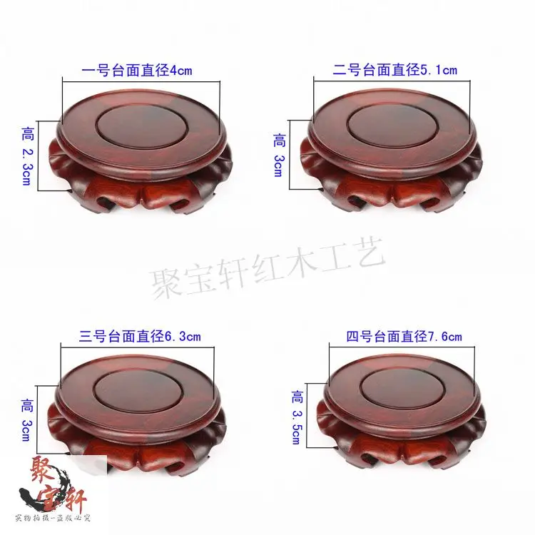 Деревянная ваза из массива дерева деревянная Будды емкость для цветов круглая