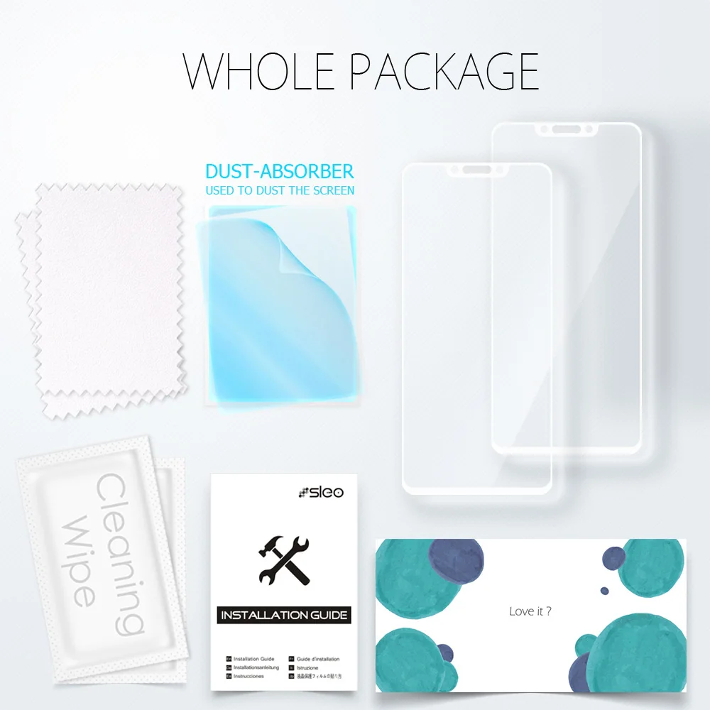 SLEO 2Pcs Full Cover Tempered Glass For Huawei Nova 3 Screen Protector Film Protective | Мобильные телефоны и аксессуары