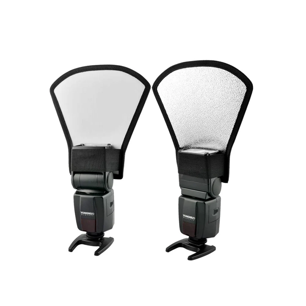 Новинка Рассеиватель Вспышки Speedlite софтбокс серебристый/белый отражатель для