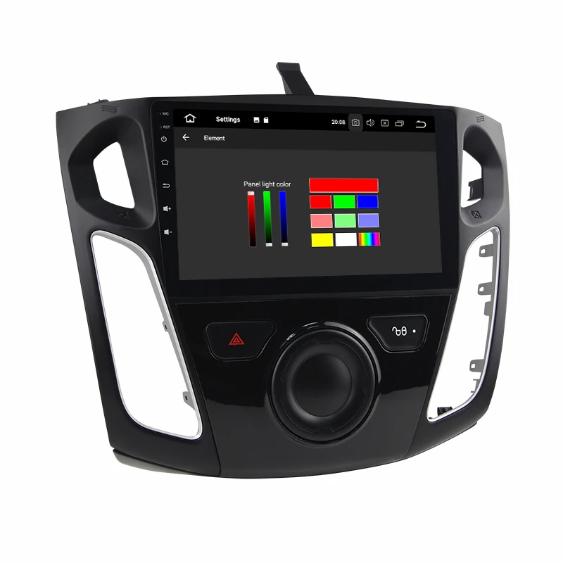 Eunavi 9 дюймов Android 8 0 автомобильный dvd видео gps плеер для Ford focus 2012 + wifi 4G BT радио RDS PX5 32G