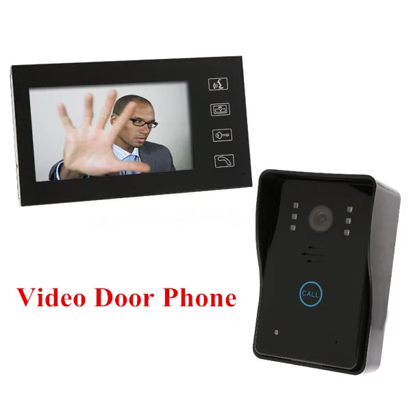 

7" Inch TFT LCD Color Video Door Phone Doorbell Intercom system Night Vision Camera