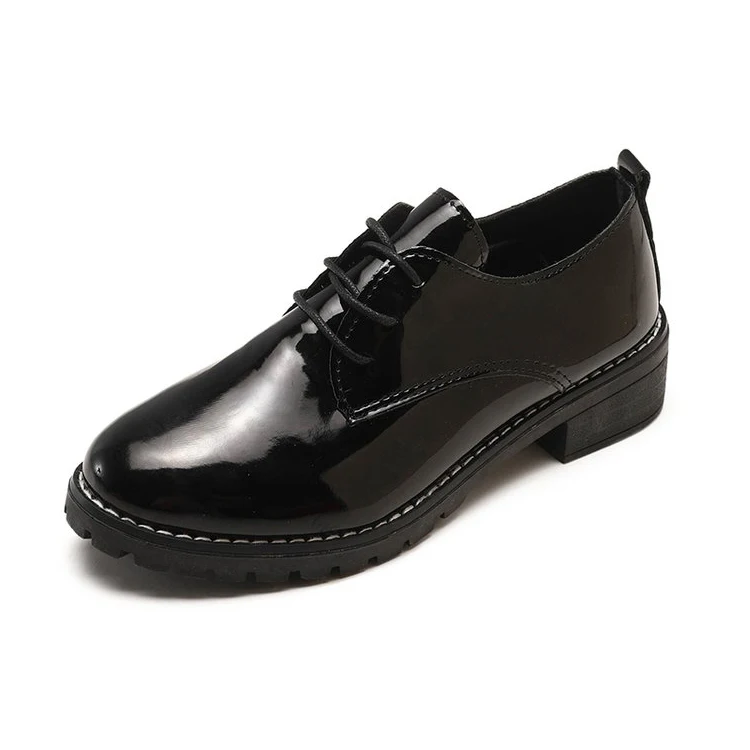 Aleafalling/классические женские ботинки с боковым шнуром милые черные из мягкой кожи