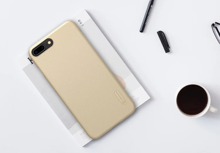 Для iphone 8 Plus Nillkin супер матовый защитный жесткий чехол для задней панели ПК чехол для iphone 8 Plus 5," чехол для телефона+ Защитная пленка для экрана