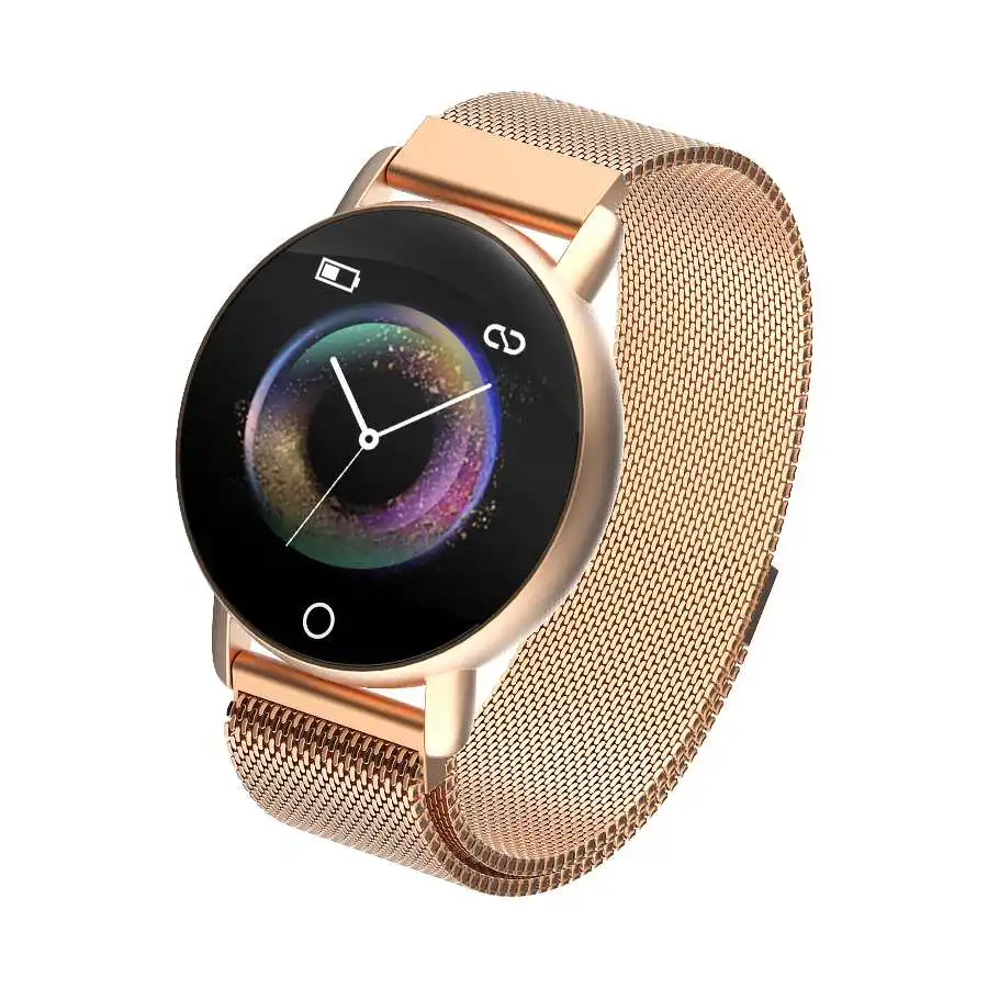 Сетка Сталь ремень модные часы Smart Watch с IP67 Водонепроницаемый крови Давление Sleep