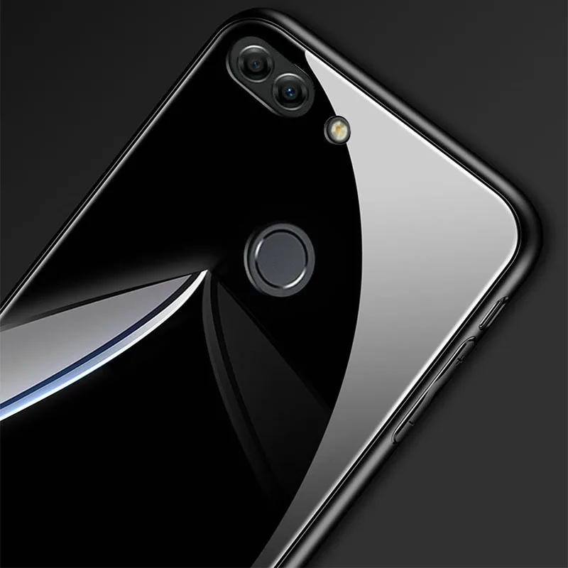 SemgCeKen роскошный оригинальный жесткий стеклянный зеркальный чехол для huawei honor 8 lite
