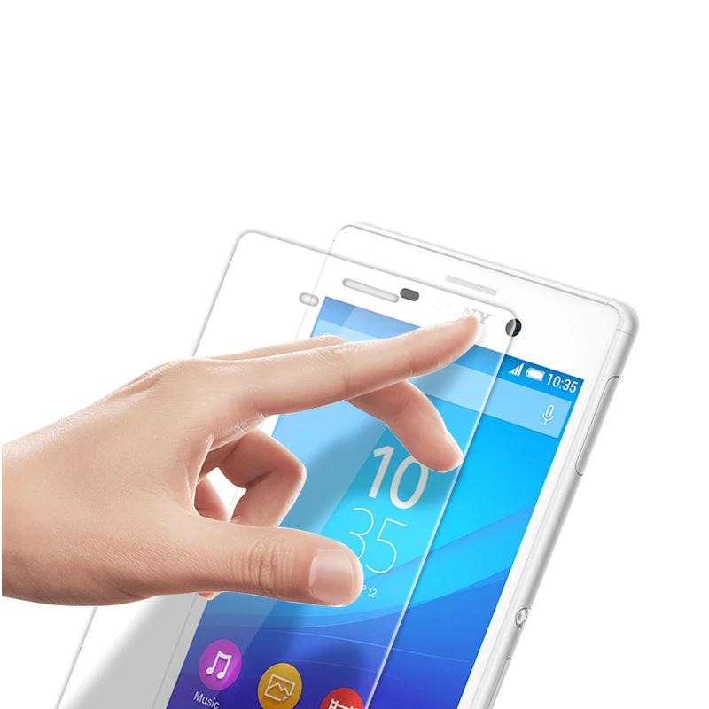 Pushingbest 9 H 0.3 ММ Передняя Закаленное Стекло Защитного Экрана Для Sony Xperia Z3 Compact Z5 Z4 Z2 Z1