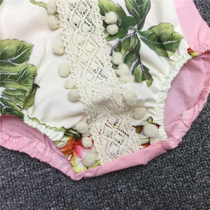 Maka Kids/детская одежда для новорожденных Ползунки Лето девушка милый сладкий