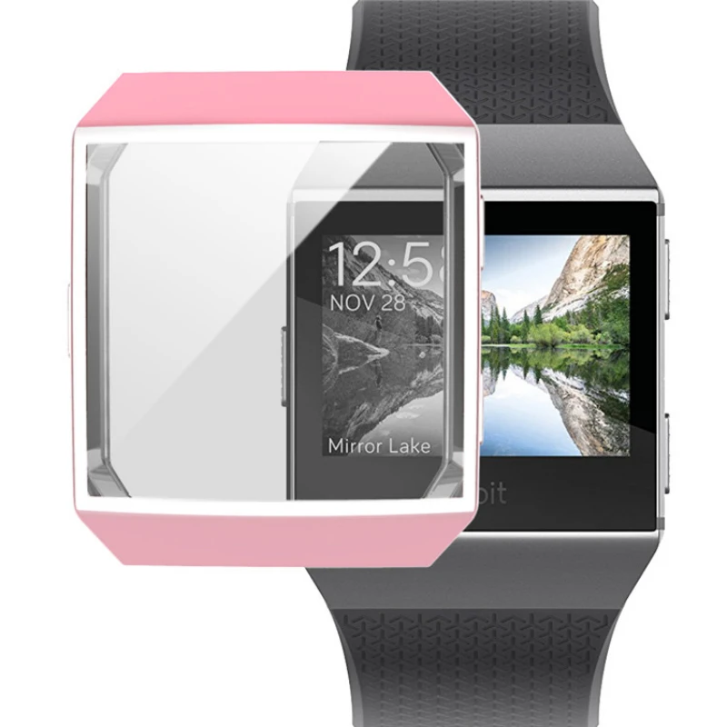 Защитный чехол на 360 градусов для Fitbit Ionic Band, чехол с покрытием, чехол для часов Fit Bit ionic, аксессуары, защитный чехол для экрана