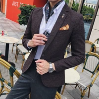 blazer jacket men 2018 autumn smoking masculino blazers para hombre coffee blue grey business american hombre blazers