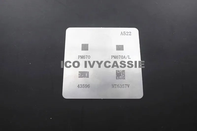 Для Xiaomi 8 Young Version BGA трафарет PM670 PM670A/L SDR845 BCM43596XKUBG MT6353V Reball IC Heat шаблон Оловянная