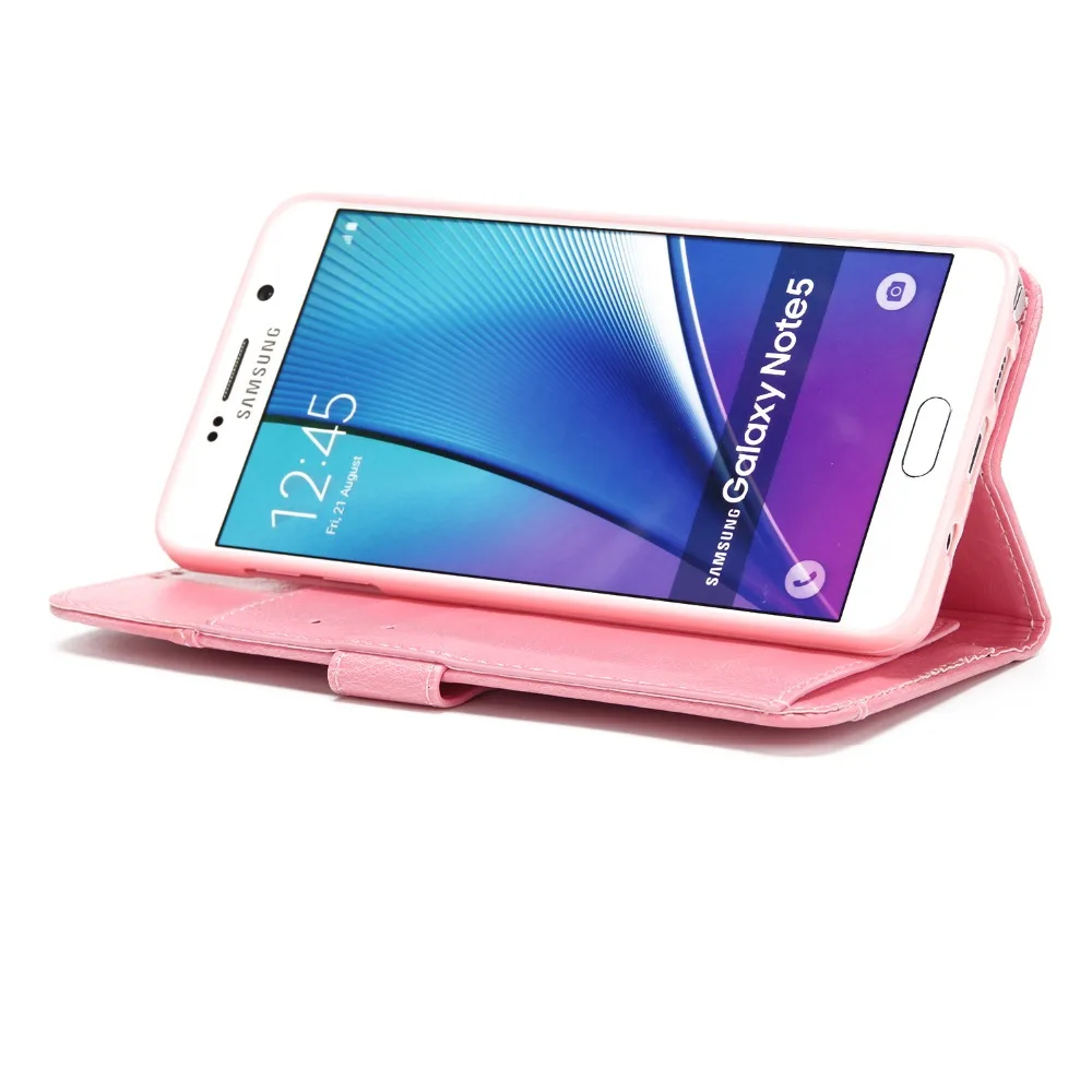Искусственная кожа Crazy Horse чехол для Samsung Galaxy Note 5 телефон Befosson бизнес бумажник