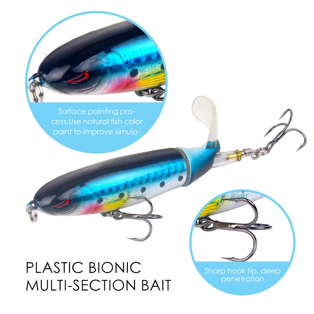 13 г/10 см с пропеллером Поверхностная приманка наживка искусственная крючком в