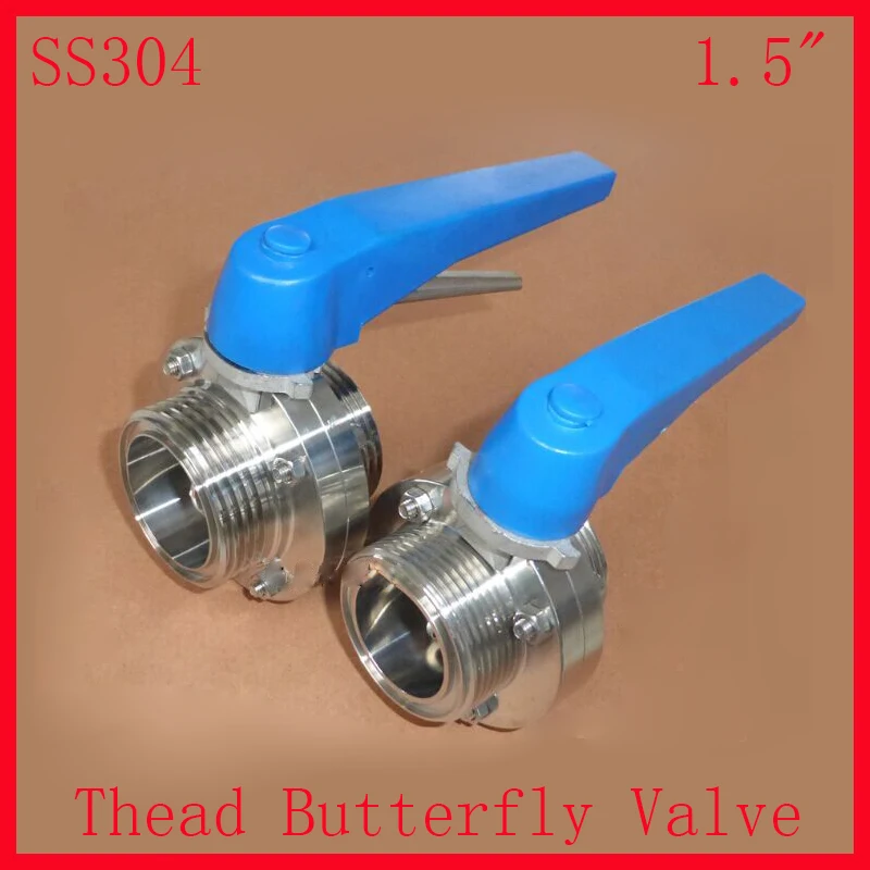 Новое поступление санитарная ручная резьба 1 5 дюйма из нержавеющей стали SS304