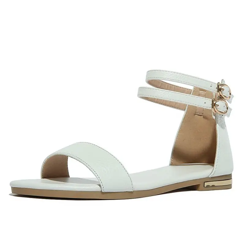 

Plus small& big Size 31-46 Gladiator Genuine Leather flat Sandals Women Shoes Woman Sapato Summer Style Chaussure Femme 010-24