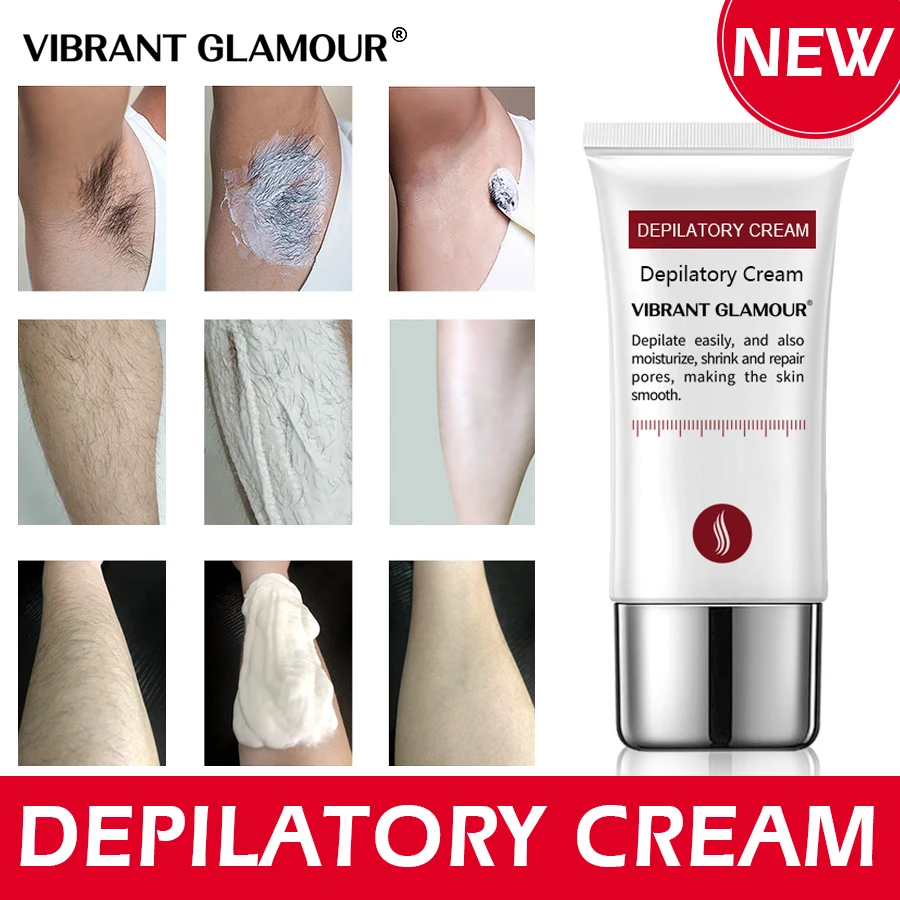 

VIBRANT GLAMOUR Fast Hair Removal Cream Painless Depilatory mild Removal Armpit Legs Hair Body Care for men and women 30g