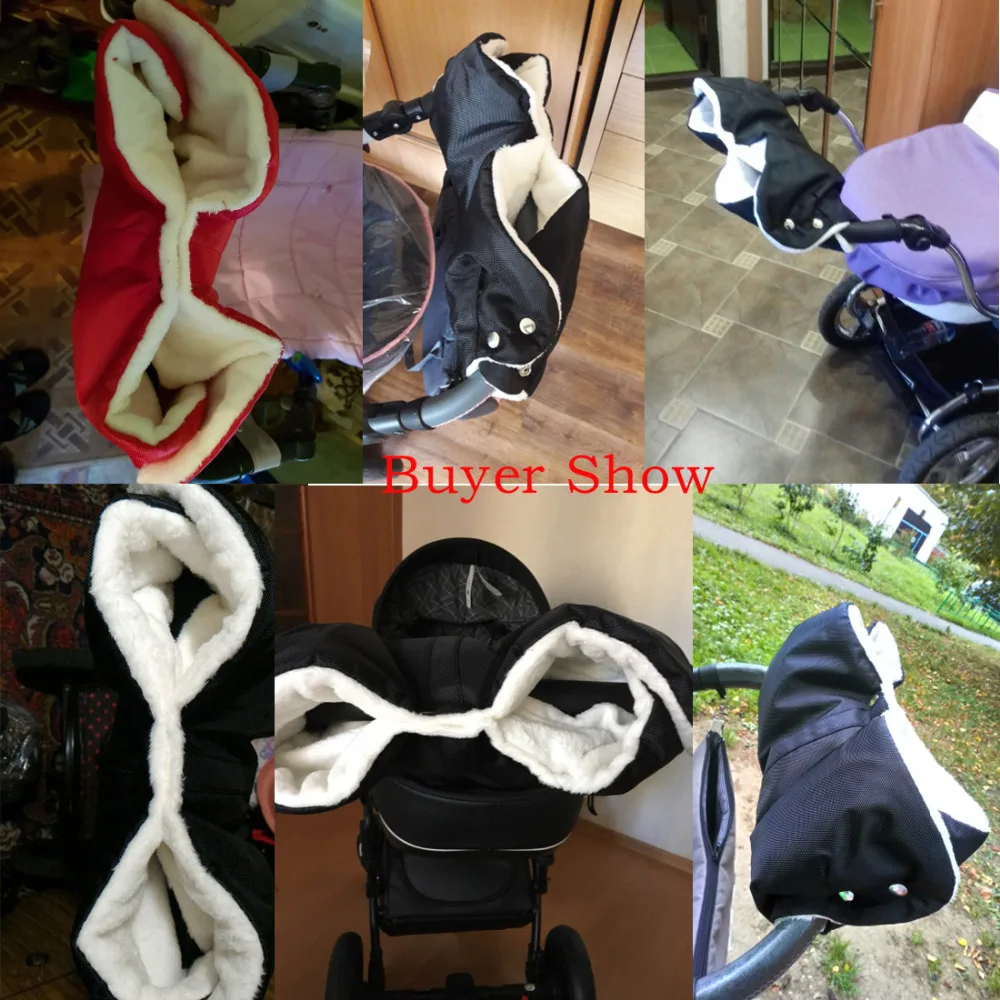 2020 Baby Stroller Accessories Winter Warm Waterproof Pram Hand Muff Carriages Glove Buggy Clutch on A | Мать и ребенок
