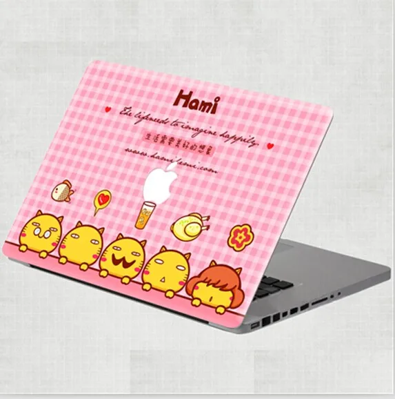 QWE Brand New Pink Cute Vinyl Decal Skin Sticker Protector For MacBook Pro 13&quot | Компьютеры и офис