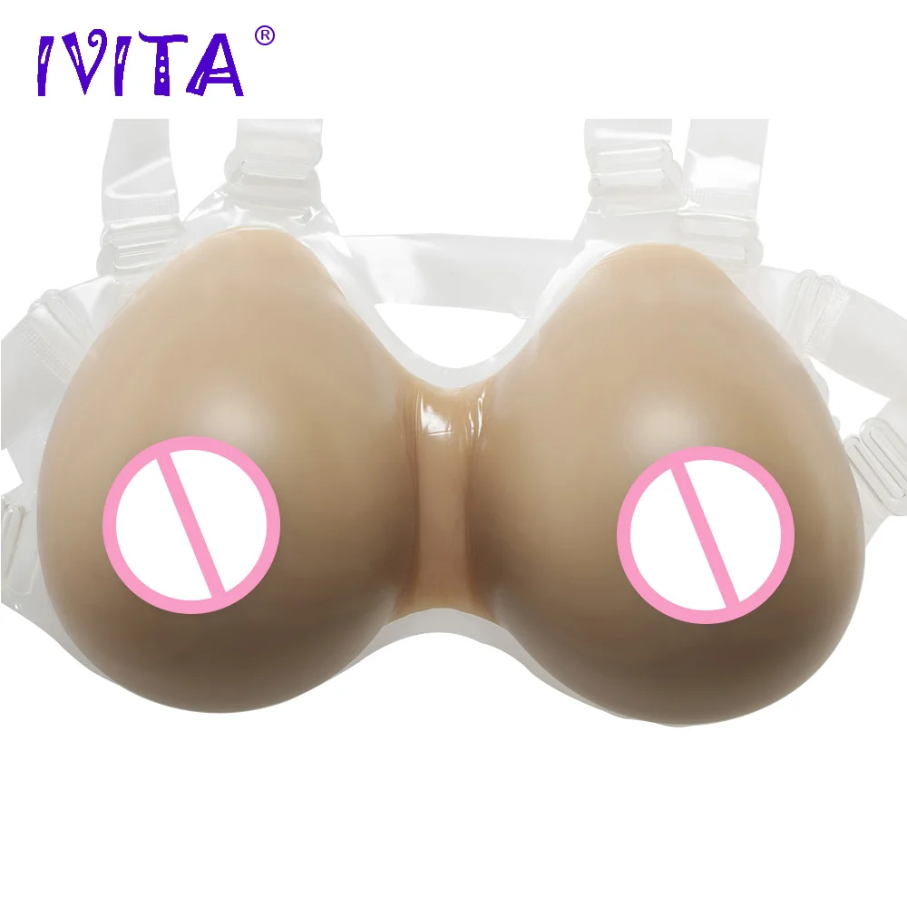 IVITA 1600 г силиконовая грудь формирует поддельные для трансвеститов Драг королева