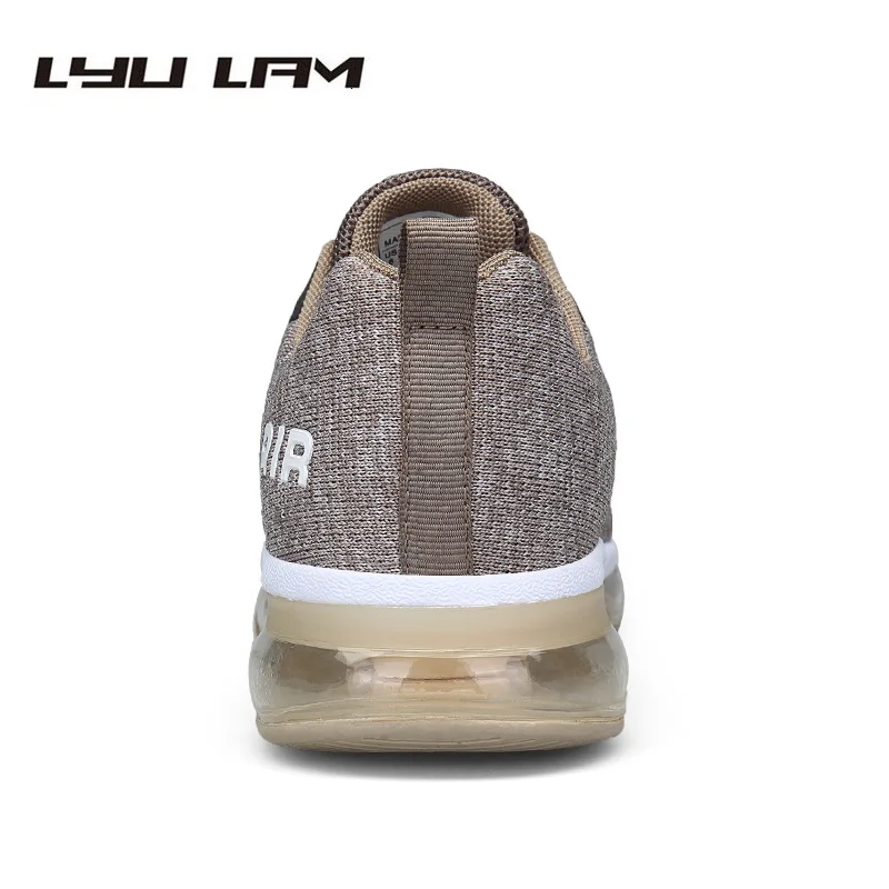 Luminous Air Sole Men Casual Sneakers Shoes Mesh Summer Autumn Light Breathable Lace Up Male Gold Walk Plus size 39-46 Обувь