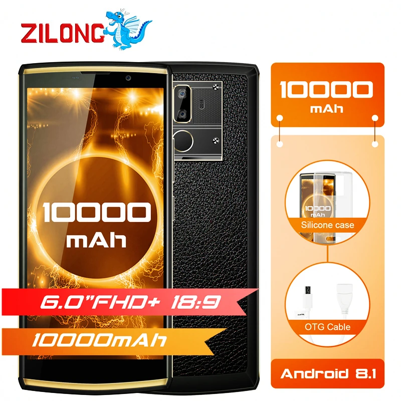 Oukitel K7 10000 мАч 9 В/2A 6 0 дюймов FHD + 4G B Оперативная память мобильный телефон mt6750t